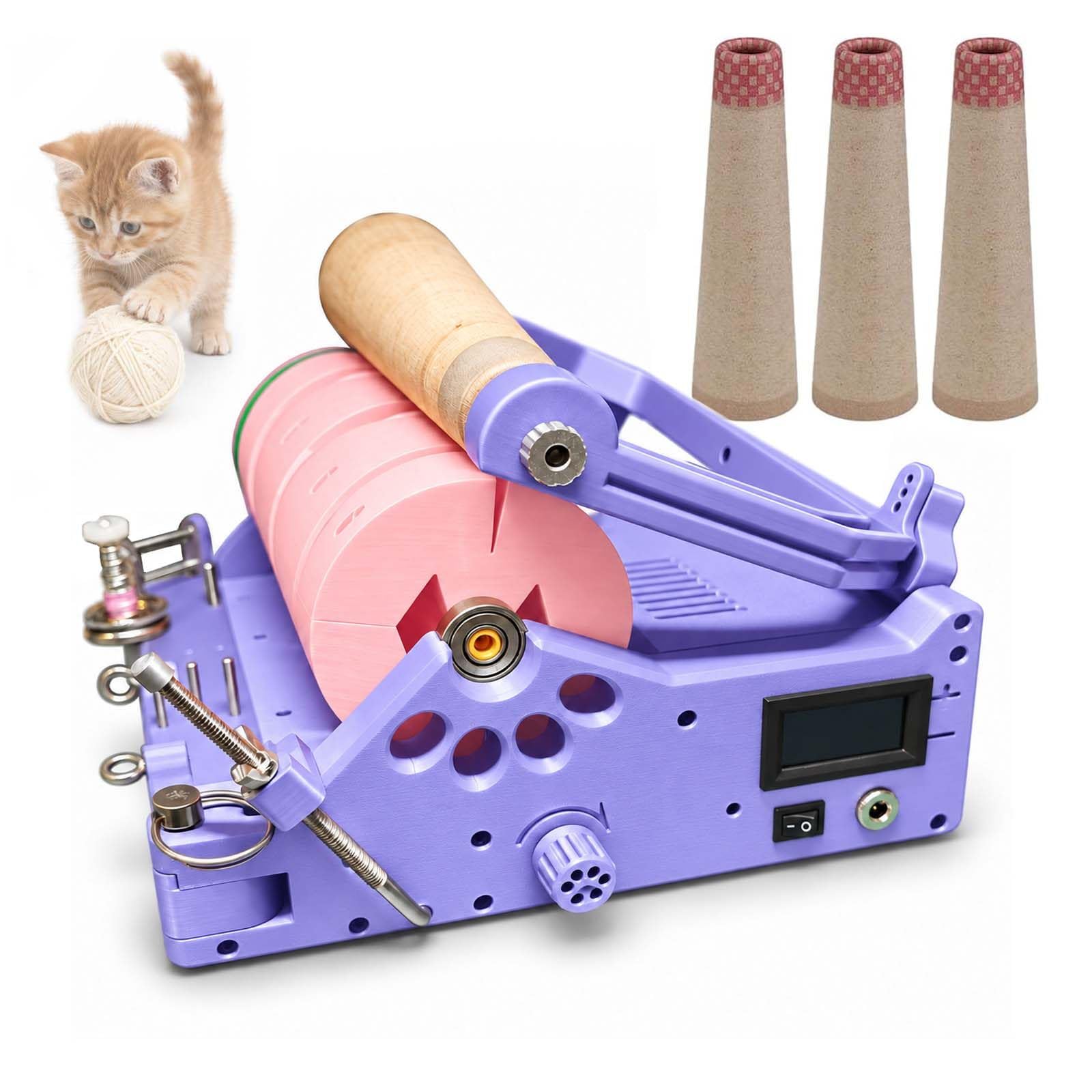 Bobineuse de Fil Automatique sur Cône pour Crochet, Vitesse Réglable