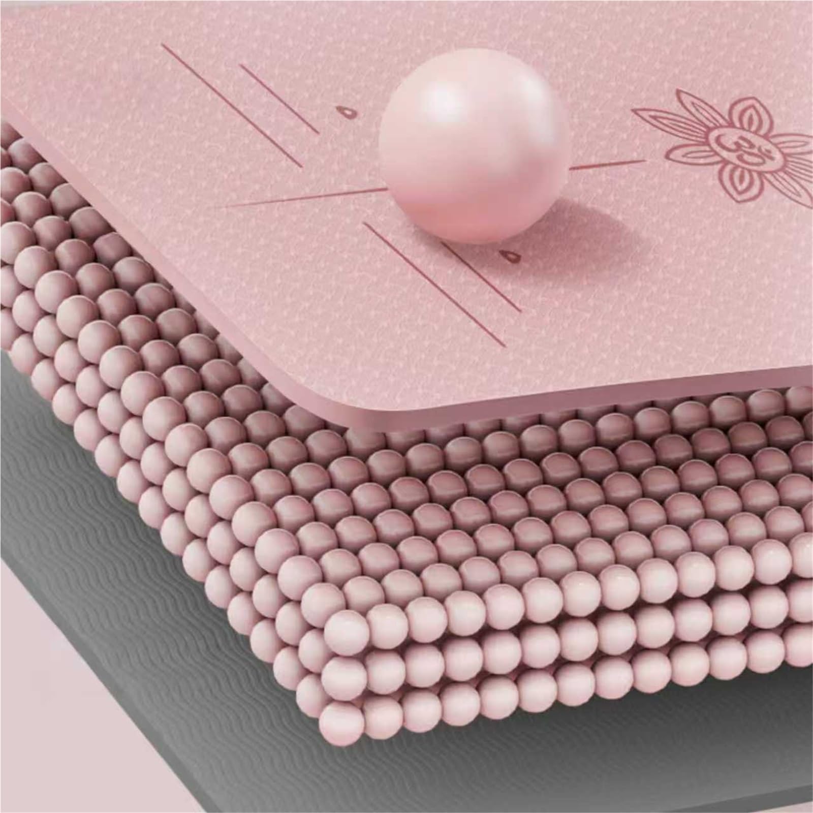 Esterilla de Yoga Multifuncional Esterilla Pilates Ligera Antideslizante Esterilla Fitness TermopláStico for Casa Gimnasio Estiramientos Hombre/Mujer Interior Exterior