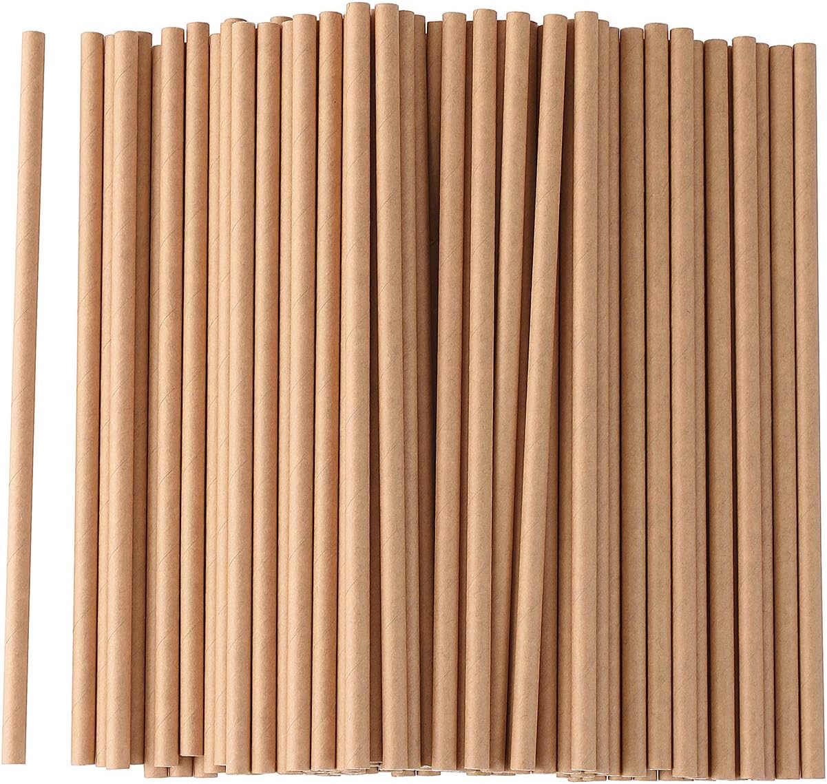 Exсluѕіvе Dіѕсоunt 90% Prісе ALINK 100 Kraft Paper Straws Bulk, Biodegradable Dye-Free Drinking Straw for Party Supplies, Birthday, Wedding, Bridal/Baby Shower and Holiday Celebrations