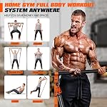 KUTIZE Pilates Bar Kit with Resistance Bands, 270lbs Heavy Duty Pilates Equipment for Men, Strength Training Bar for Legs, Hip, Back, Arm, Abs, Chest, Portable Home Gym Full Body Workout Equipment