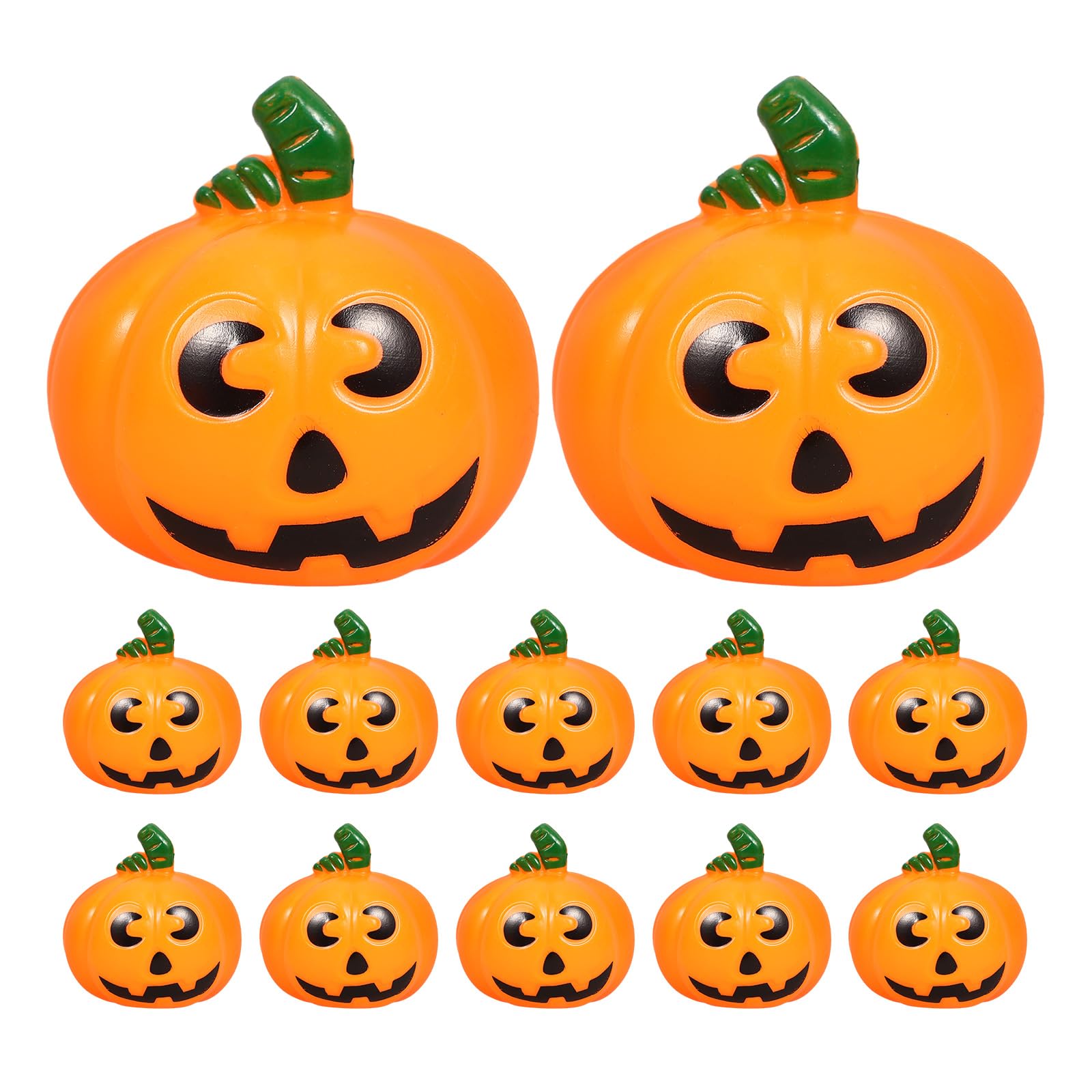LUOZZY 12pcs Halloween Pumpkin Decoration Mini Pumpkin Ornaments Layout Props Table Decor Halloween Party Supplies
