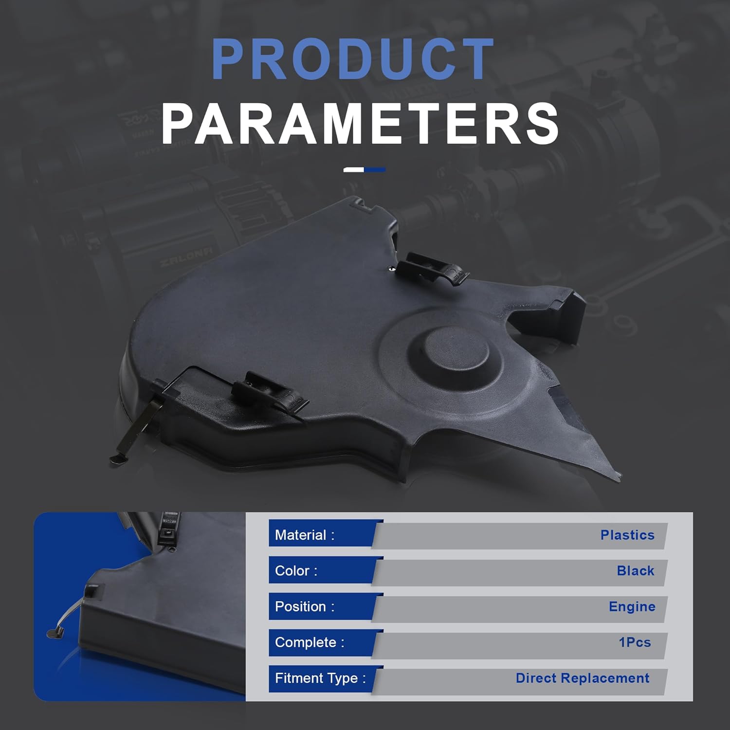 06A109108K Timing Cam Belt Cover 06A109108E Compatible with Audi A3 A4 A6 S4 TT VW Beetle Passat Cabrio Golf Jetta 1.8L 1999-2006