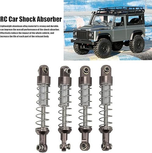 Miniatura 3 de Amortiguador de coche RC, 2 pares RC Metal Amortiguador 2.362 in RC Coche Modificación Piezas para C14 C24 MN D90 99S ()
