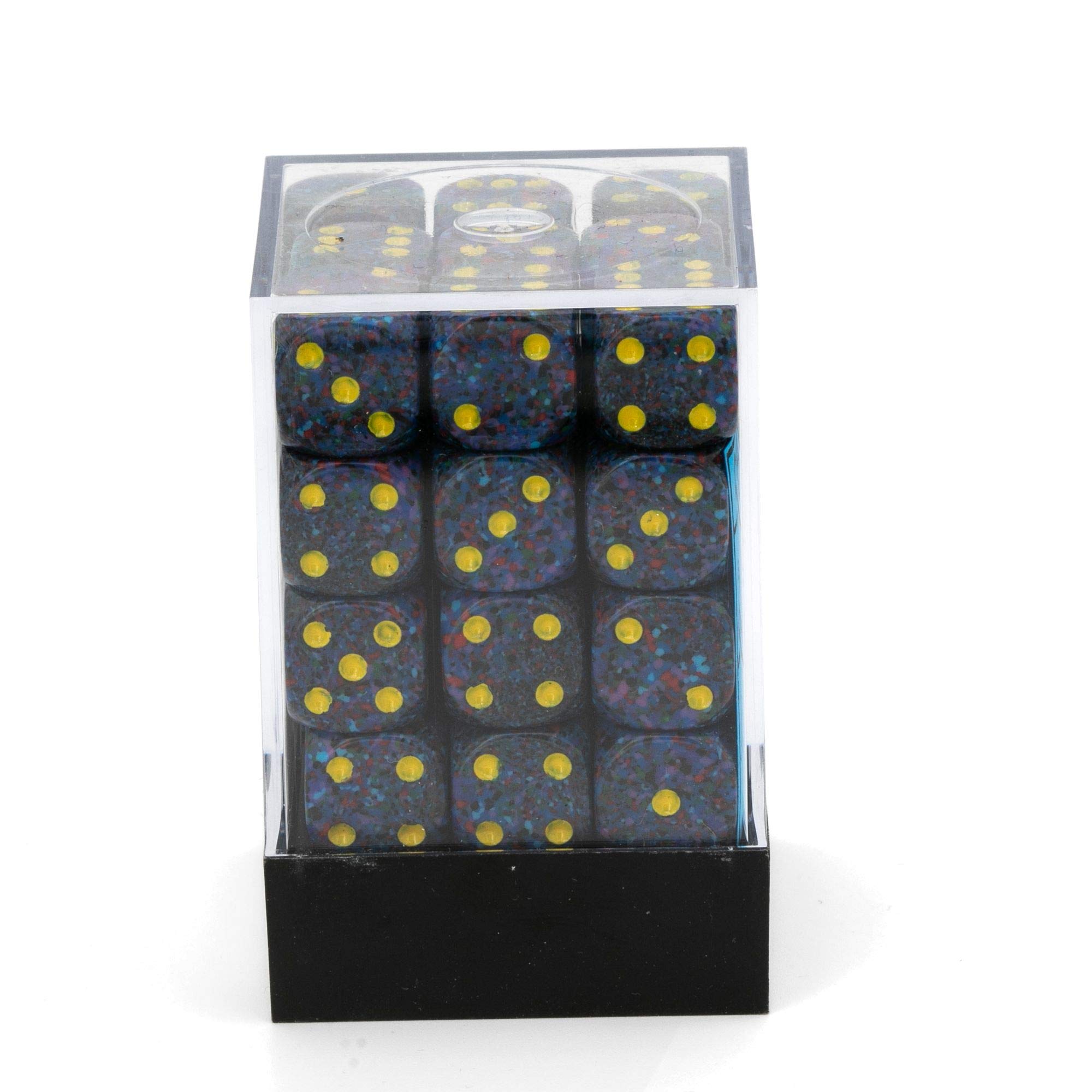 Dés Chessex Fire Speckled – Bloc De 36 Dés à Six Faces 12mm, Effet Flammes, Pour Jeux De Rôle