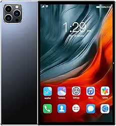 Tablet V62 10.1" FHD Android 12, MTK6797, Câmera 24MP, Bateria 8000mAh – Modelos com 6GB, 8GB, 12GB RAM e até 512GB – Sem Marca – Com Tela Full HD (preto, 6+128)