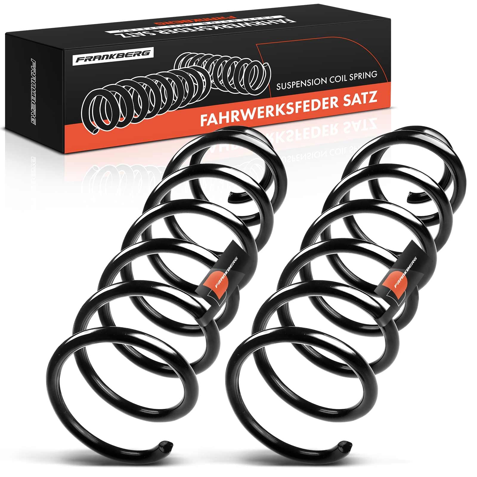 Frankberg 2 ressorts de suspension pour essieu arrière 5102CW | Compatible avec: Partner Fourgon/MPV ,Berlingo Fourgon/MPV B9