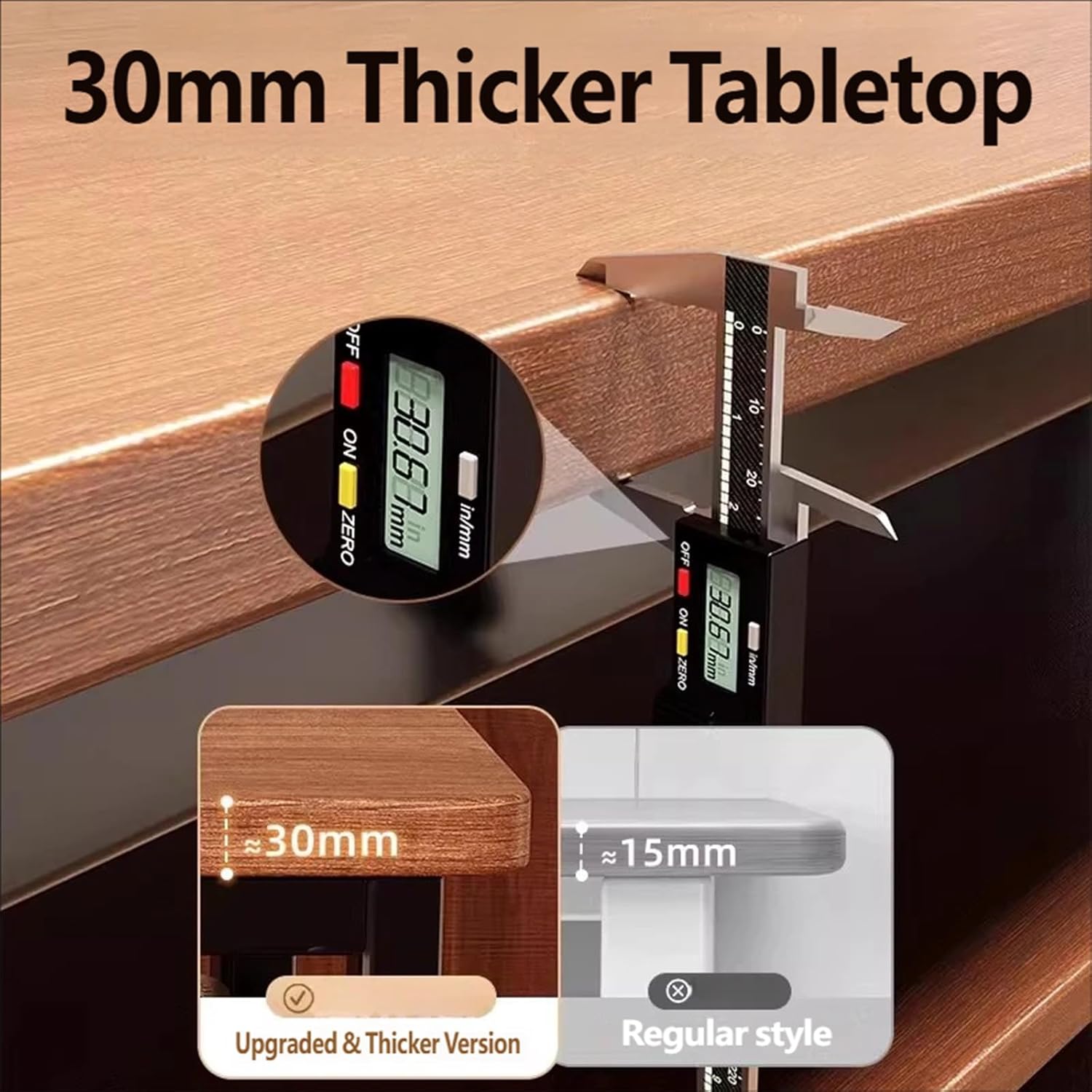 Storage Trolley Wooden Top Kitchen Island Prep Table with Multi-Tier Open Shelves Metal Frame Storage Shelving Organizer(Small)