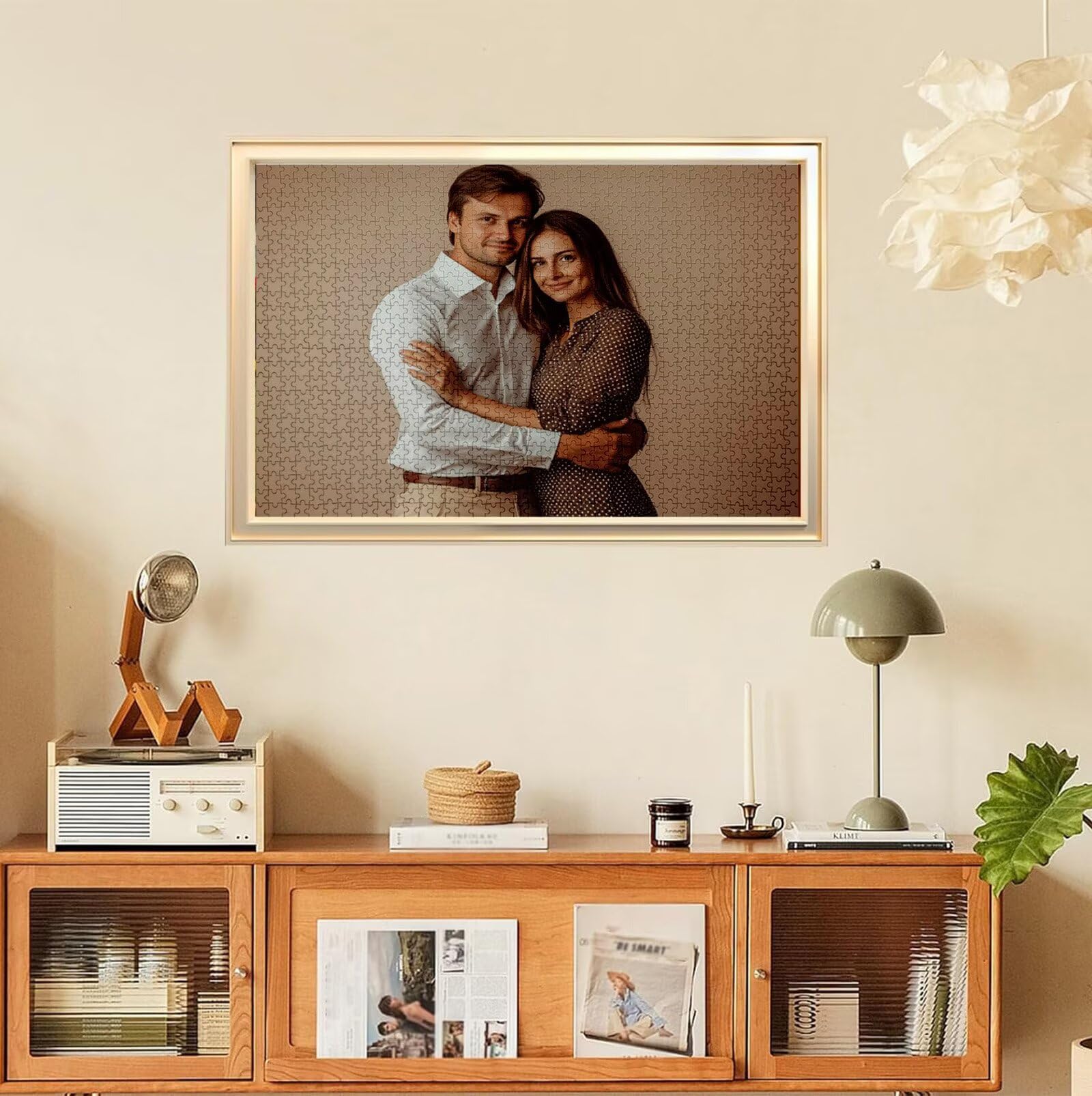 Puzzle Personalizado con Foto, Personalizada Rompecabezas Personalizado Diseña tu Logo Foto o Texto, Personalizado Navidad Halloween San Valentín Parejas Niños Familia Amigos h-2525