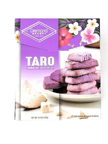 Miniatura 3 de Diamond Bakery - Galletas hawaianas de mantequilla nuevos sabores, 4.4 onzas envueltas individualmente (Taro)