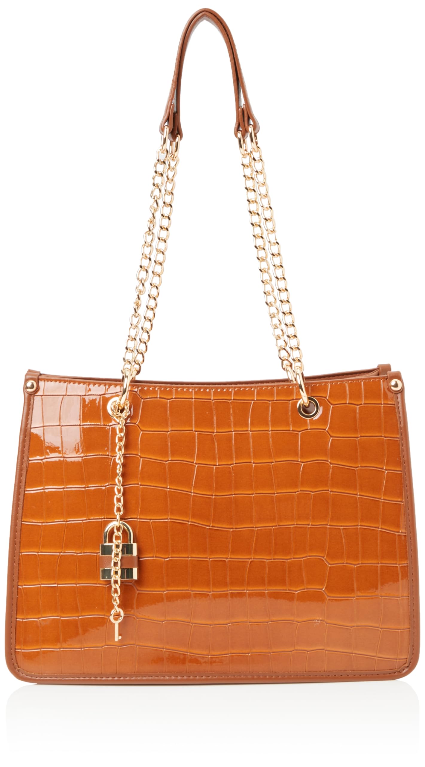 NAEMI Women's Handbag Shopper, Camel, One Size
