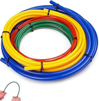 4M Air Conditioning Copper Tubing Pipe Extension, 1/4" 1/2" 3/8" 5/8" Built-in Copper Tubing Bender Strip for Air Conditioner & Refrigerator Repair - PE Plastic Protector Prevents Kinks & Cracks
