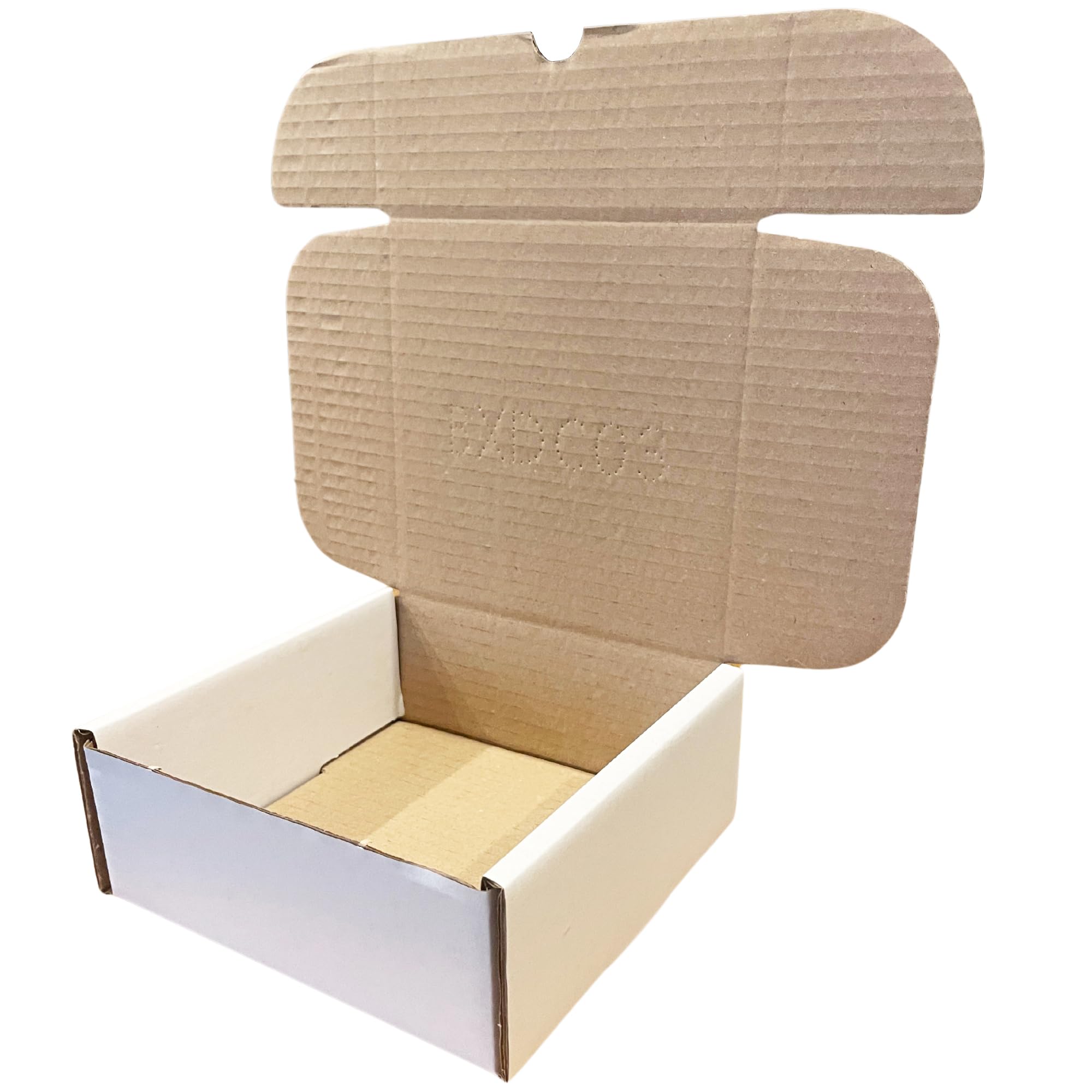 W.E. Roberts Postal Boxes White Cardboard boxes for posting small business packaging 15x15x6cm (6"x6"x2ยฝ") Shipping box, Small parcel boxes, Box mailers Pack of 10