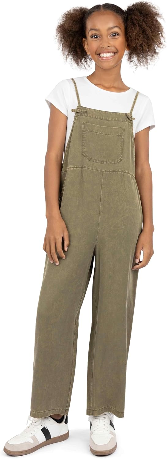 Speechless Girls' Wide Leg Jumpsuit and Short Sleeve T-shirt