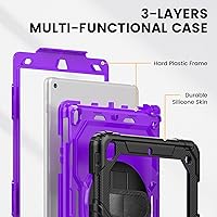 Vista 9 de Timecity - Funda para iPad de 987 generación, de 26 cm, versión 202120202019, con protector de pantalla integrado, soporte, portalápices, funda