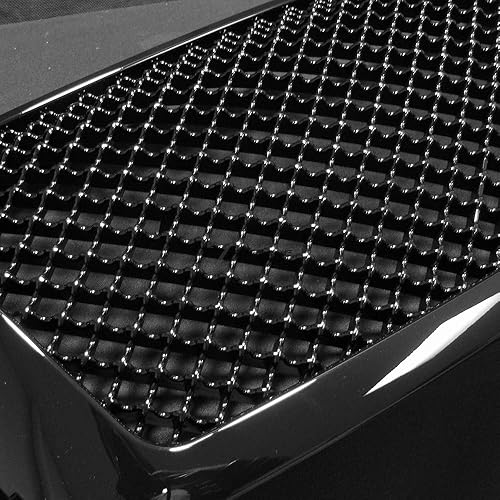 Miniatura 5 de Rejilla de protección de parachoques delantero de malla negra brillante ABS 1 pieza diseño compatible con Chevy Avalanche 07-13 / 07-14 Tahoe