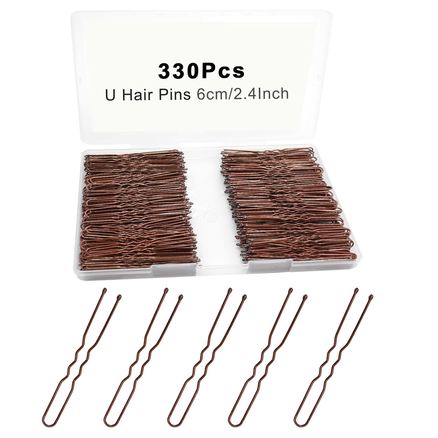 YINGFENG U Shaped Hair Pins for Bun Styling - 330 Count