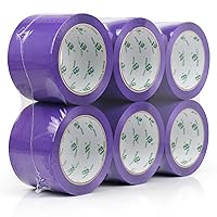 Vista 11 de BOMEI PACK Cinta de embalaje rosa de 3 pulgadas de ancho, 6 rollos de repuesto de cinta de envío rosa para embalaje, mudanza y almacenamiento, 2.4