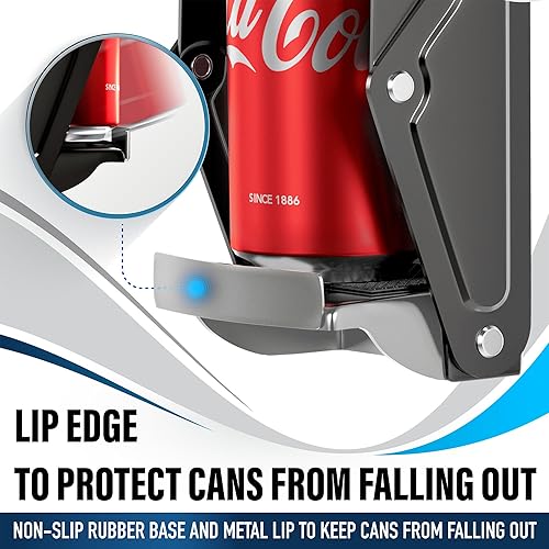 Miniatura 2 de Trituradoras de latas para reciclaje  Trituradora de latas de aluminio resistente de 16 onzas para montar en la pared  Batidor de latas de refrescos