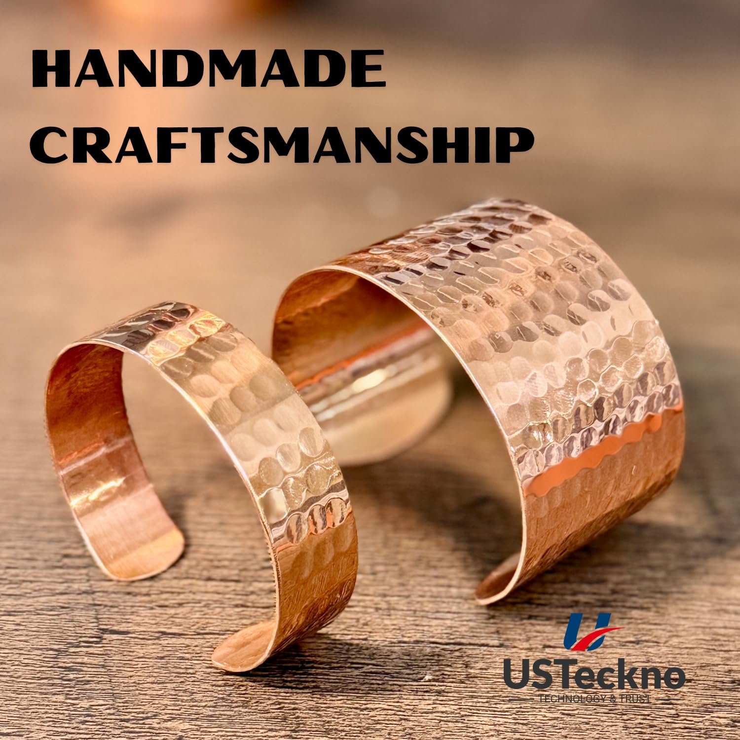Hand Forged 100% Pure Copper Bracelet. Made with Solid High Gauge Copper and Health benefits. Enhance your well-being in style - Image 9