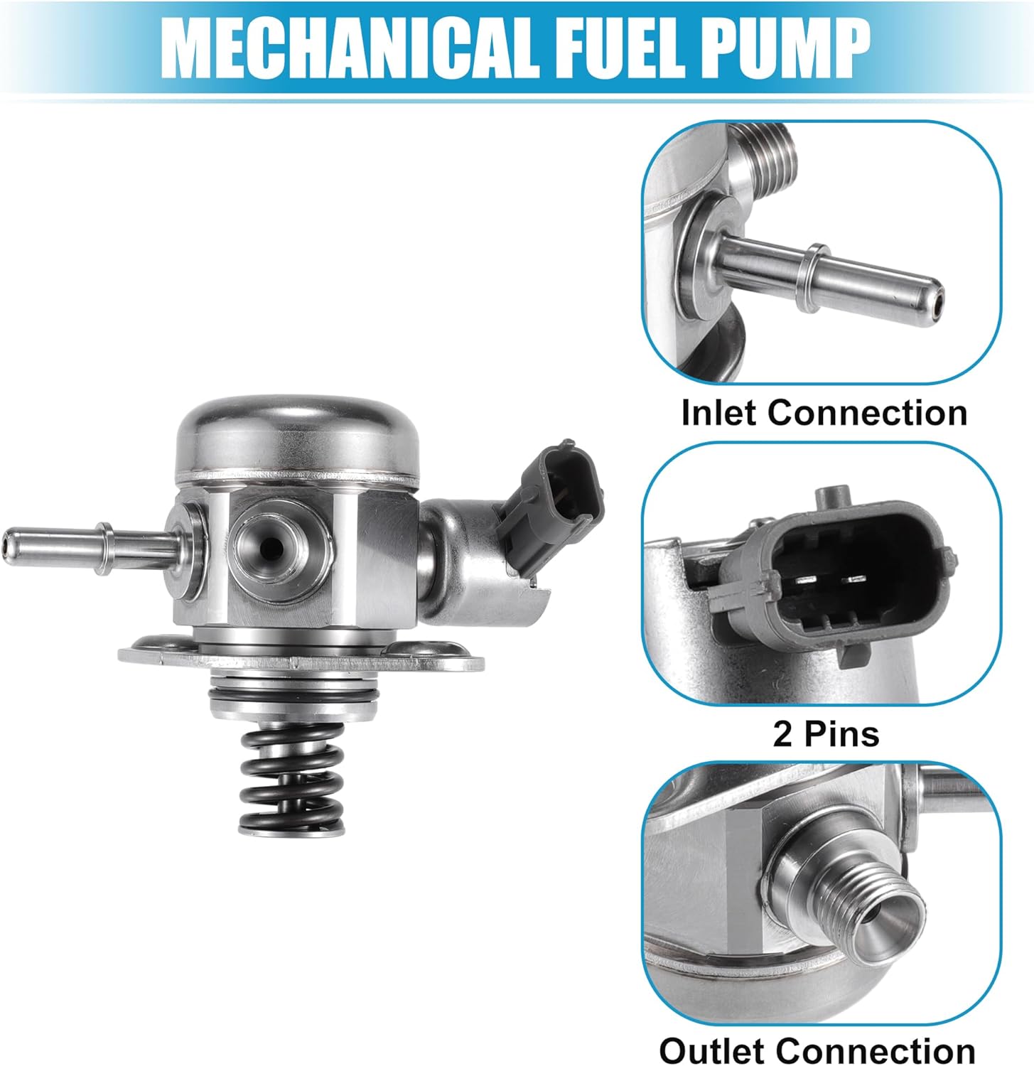 X AUTOHAUX High Pressure Fuel Pump for Ford Edge 2015-2018 for Ford Escape 2017-2019 for Ford Explorer Focus for Mustang Fusion for Lincoln MKC High Pressure Mechanical Fuel Pump No.EJ7Z9350A