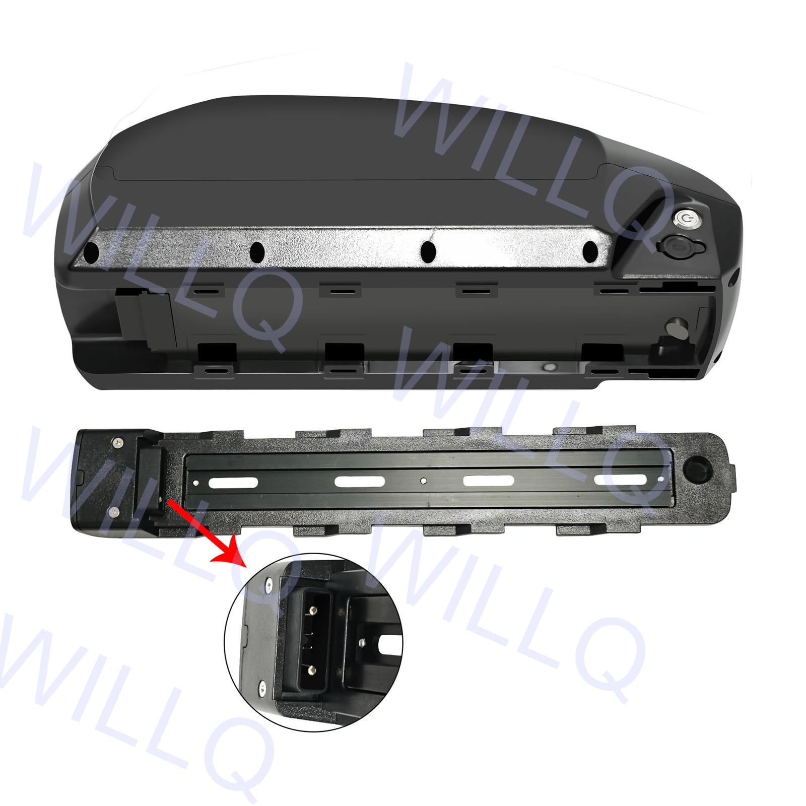 Batterie pour vélo électrique 52V 48V 10Ah 13Ah 15Ah 17.5Ah 20Ah 21Ah 24.5Ah Batterie au Lithium Amovible avec Chargeur et Carte de Protection BMS, pour Moteur de vélo de Ville.