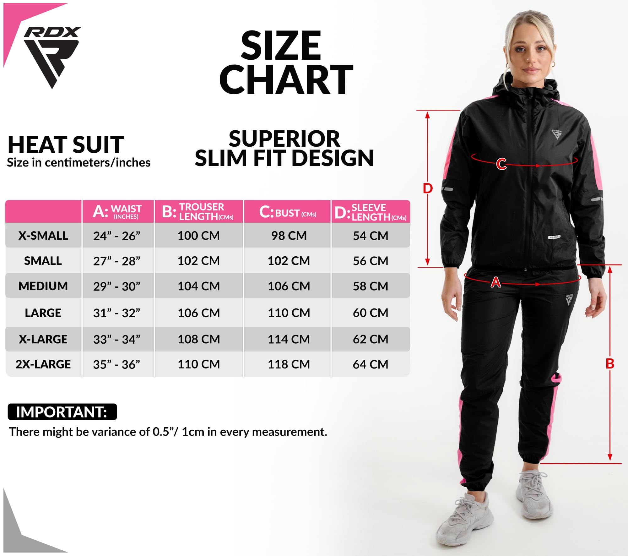 RDX Tuta Sauna Dimagrante Donna, REACH OEKO TEX 100 CERTIFICATO, Anti Rip Sudore Dimagranti Tute Cappuccio, Tuta Per Sudare