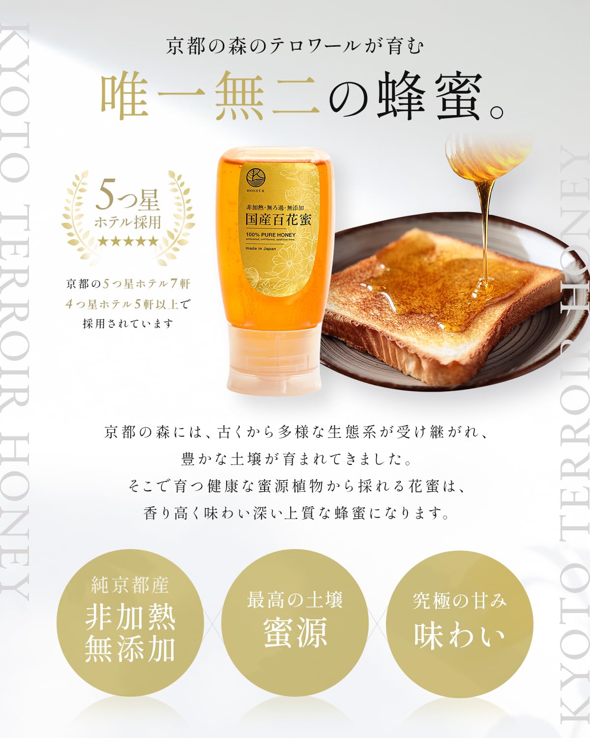 Amazon | HONEY.K はちみつ 国産 ハチミツ 非加熱 純粋 生はちみつ