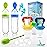 Food Feeder Baby Fruit Feeder Pacifier (3 Pcs) with 6 Different Sized Silicone Pacifiers 2 PCS Silicone Babies Food Dispensing Spoon 90ML with 2 Baby Spoons Bottle Brush Pacifier Clip