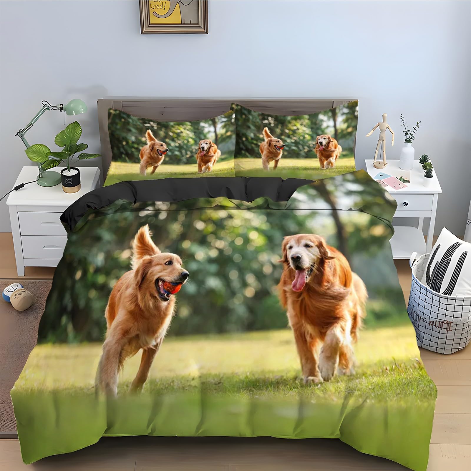 Housse de couette 200x200 motif Prairie pour créer une ambiance nature chez soi