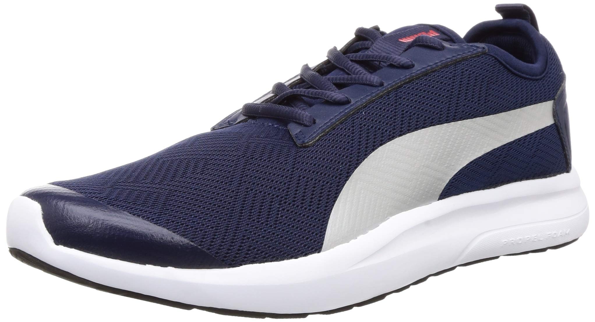 Puma unisex-adult Blast Peacoat-Silver-High Risk Red Running Shoe - 8 UK (37298302) (B084QXGKZ9) Amazon Price History, Amazon Price Tracker