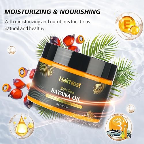 Miniatura 7 de Gel de aceite de batana prensado en frío 100% puro para el crecimiento del cabello, Dr Sebi Raw Orgánico Semisólido de Honduras, tarro extra grande