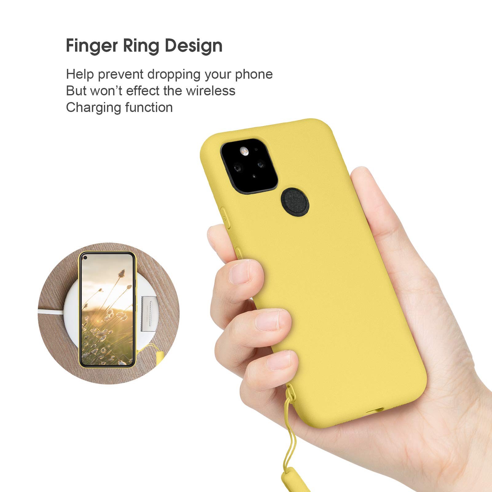 ExoGuard For Google Pixel 5 Case, Phone Case With Screen Protector And Kickstand Pink