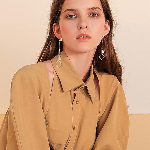 Miniatura 6 de UNICRAFTALE Alrededor de 72 aretes de 3 formas, aretes de metal hipoalergénico de acero inoxidable 304 para manualidades, joyería de color dorado y