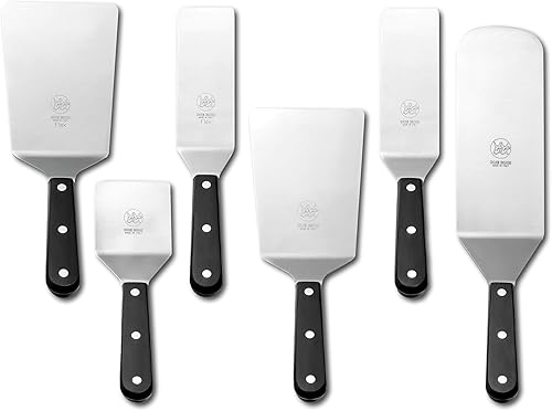 Miniatura 1 de Due Buoi Juego de 6 espátulas de DUE BUOI. Restaurante de calidad profesional. Cocina barbacoa parrilla parrilla pastelería. Antiadherente duradero.