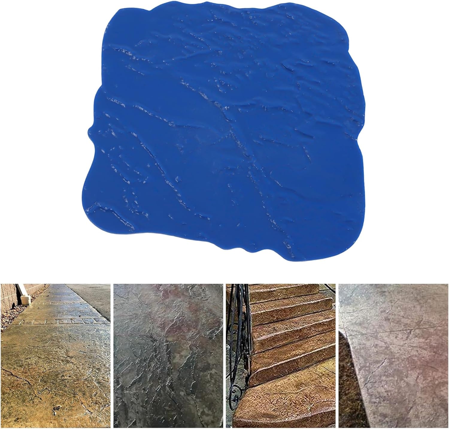 Concrete Stamping Mold,Seamless Concrete Slate Pattern,Concrete Slate Texture Forms,Imprinting Concrete,Decorative Patterns Available Floppy Mat,for Concrete,Cement Overlay 18" X 18"