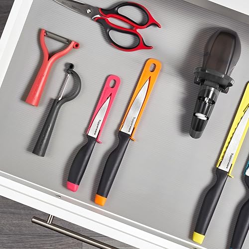 Miniatura 7 de TUPPERWARE Peeler Universal Peeler (2) Rojo D119 Corte Plano Borde Serrado