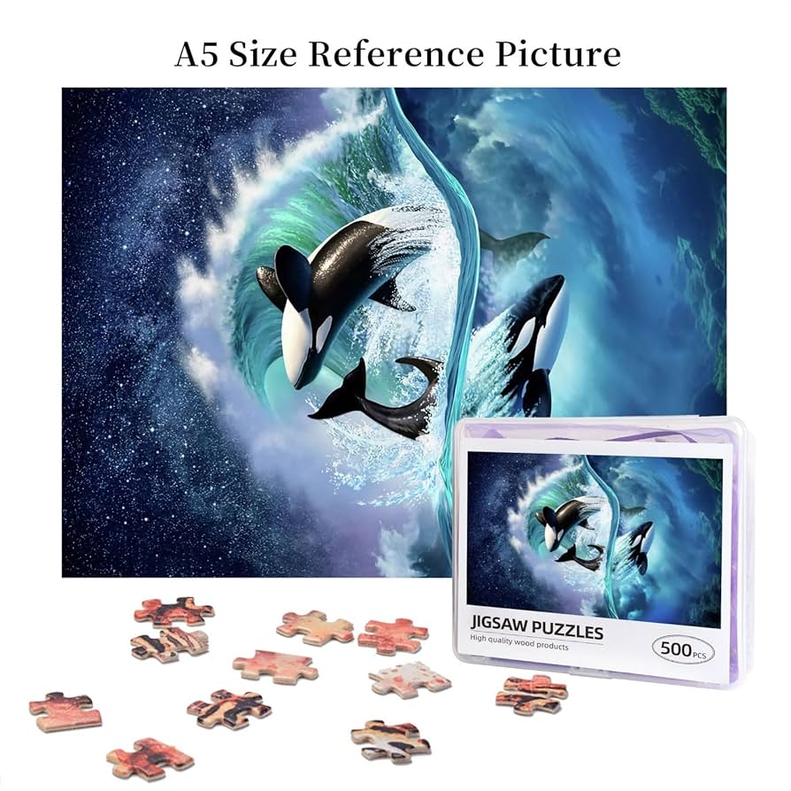 Amazon.co.jp: Zateem ジグソーパズル 500ピース 木製パズル