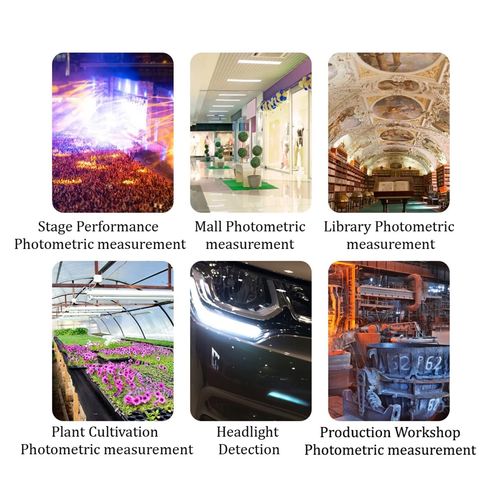 Fotometr cyfrowy Tester światła Spektrometr fotograficzny Przenośny detektor jasności 1-20000 Luksomierz Wyświetlacz LCD Do użytku laboratoryjnego(ST6813)