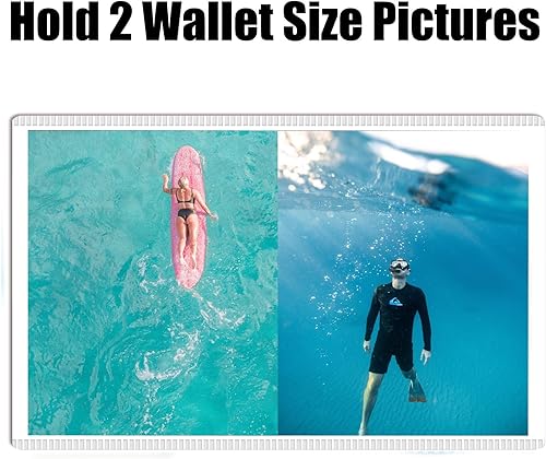 Miniatura 5 de Marco magnético de fotos para fotos de 4 x 6 pulgadas, paquete de 10 bolsillos magnéticos blancos para refrigerador, taquilla y gabinete de oficina