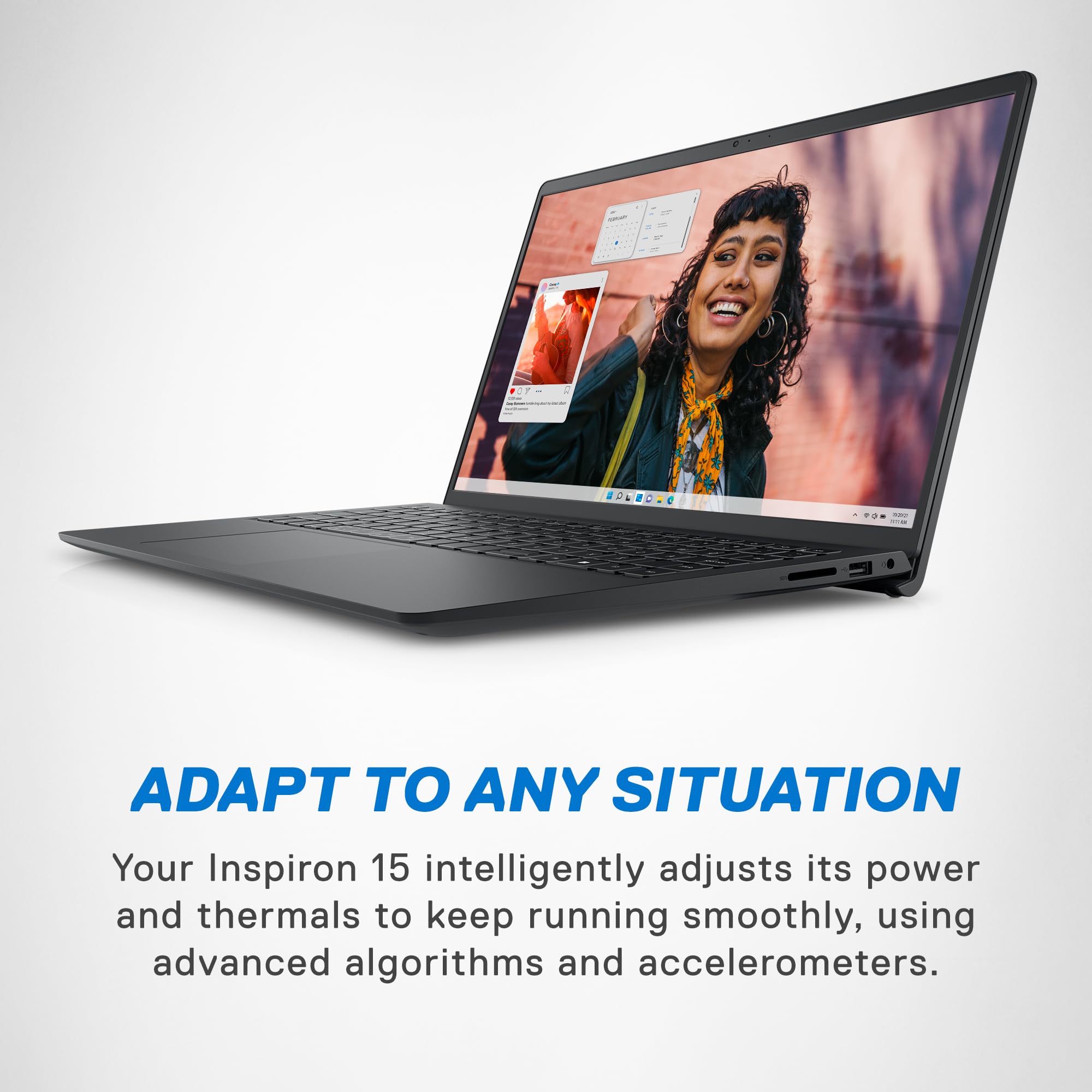 Dell Inspiron 3530 Laptop - 15.6-inch FHD (1920x1080) Display, Intel Core i3-1305U Processor, 8GB DDR4 RAM, 512GB SSD, Intel UHD Graphics, Windows 11 Home, Onsite Service - Carbon Black