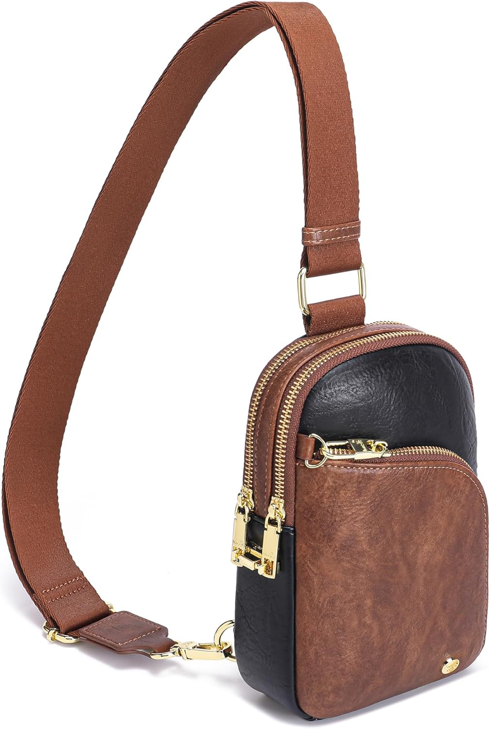 INICAT RFID Blocking Sling Bag, Anti Theft Crossbody Bag for Women, Travel Fanny Pack Style Purse, Vegan Leather