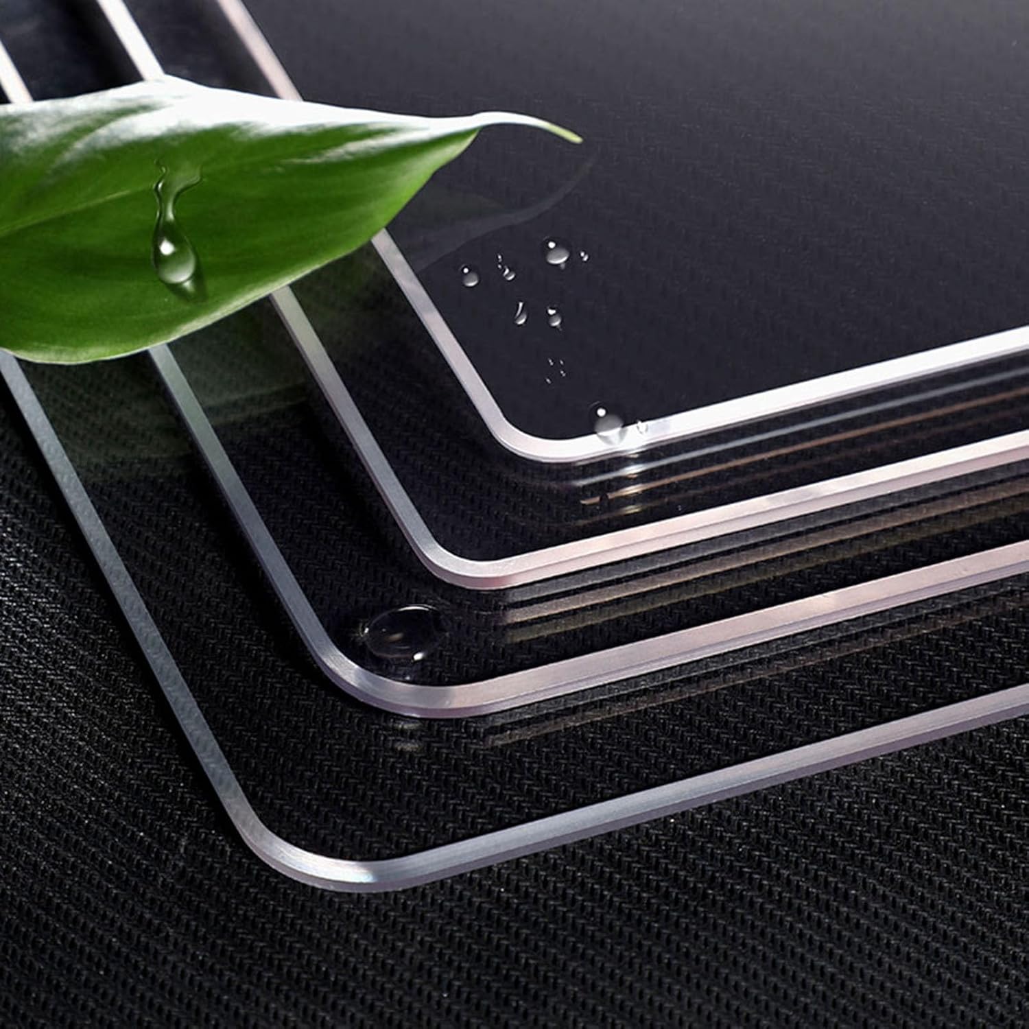 Clear PVC Plastic Table Cover, Waterproof and Heat Resistant, Protects Dining and Office Desks