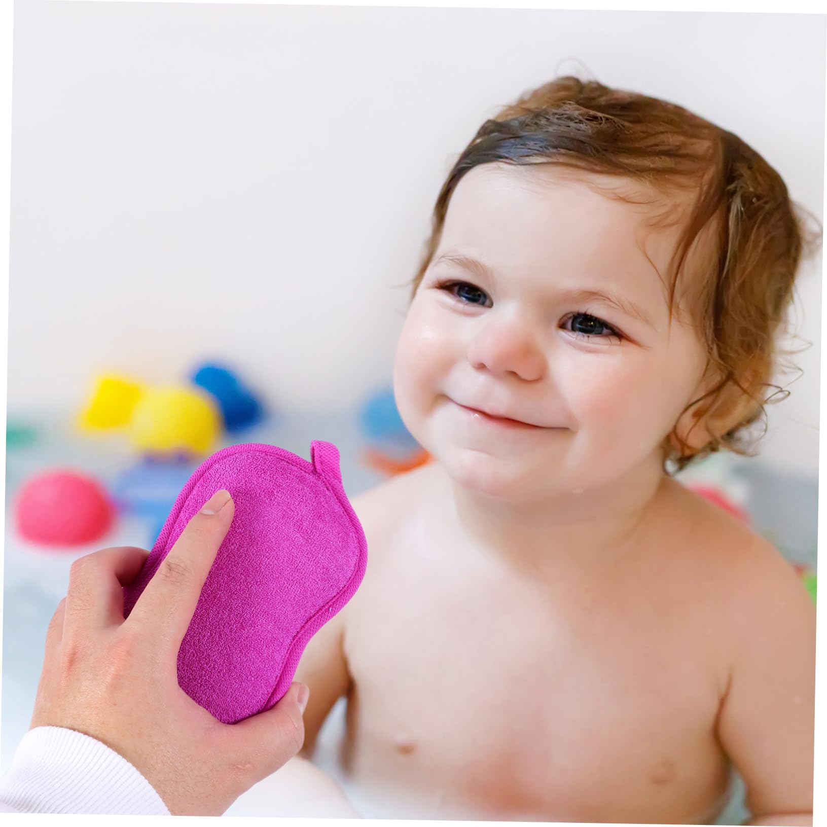FRCOLOR 8 pz Spugna da bagno Strumento Asciugamani Bambino Filamento Luffa Naturale