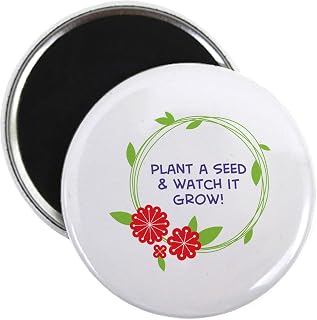 CafePress Plant A Seed Magnets 2.25" Round Magnet (10 pack)