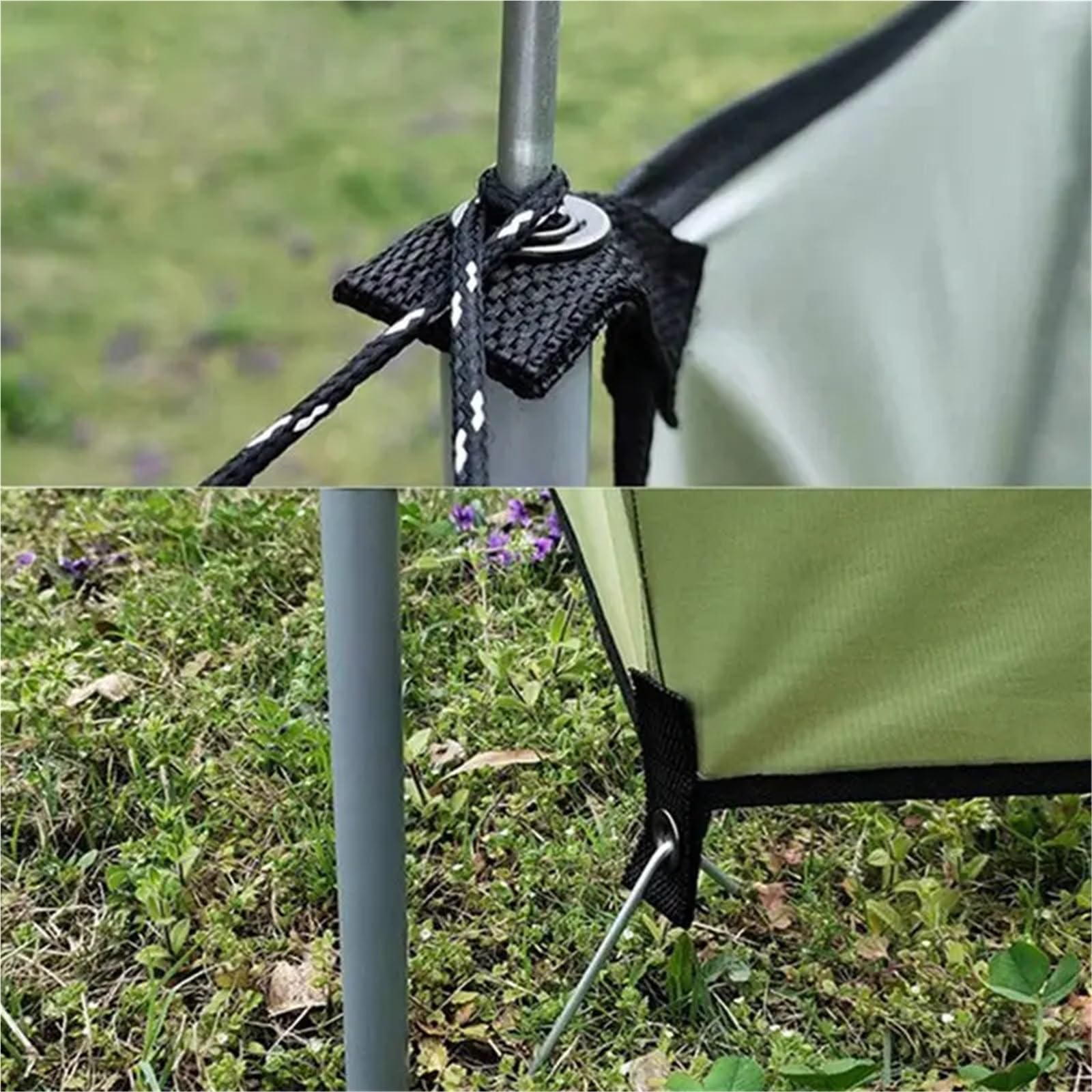Paravento da Spiaggia Parabrezza da Campeggio Pieghevole Portatile in Tessuto Oxford 210D for Esterni, Schermo for la Privacy, Spiaggia e Giardino(Style B450x140cm)