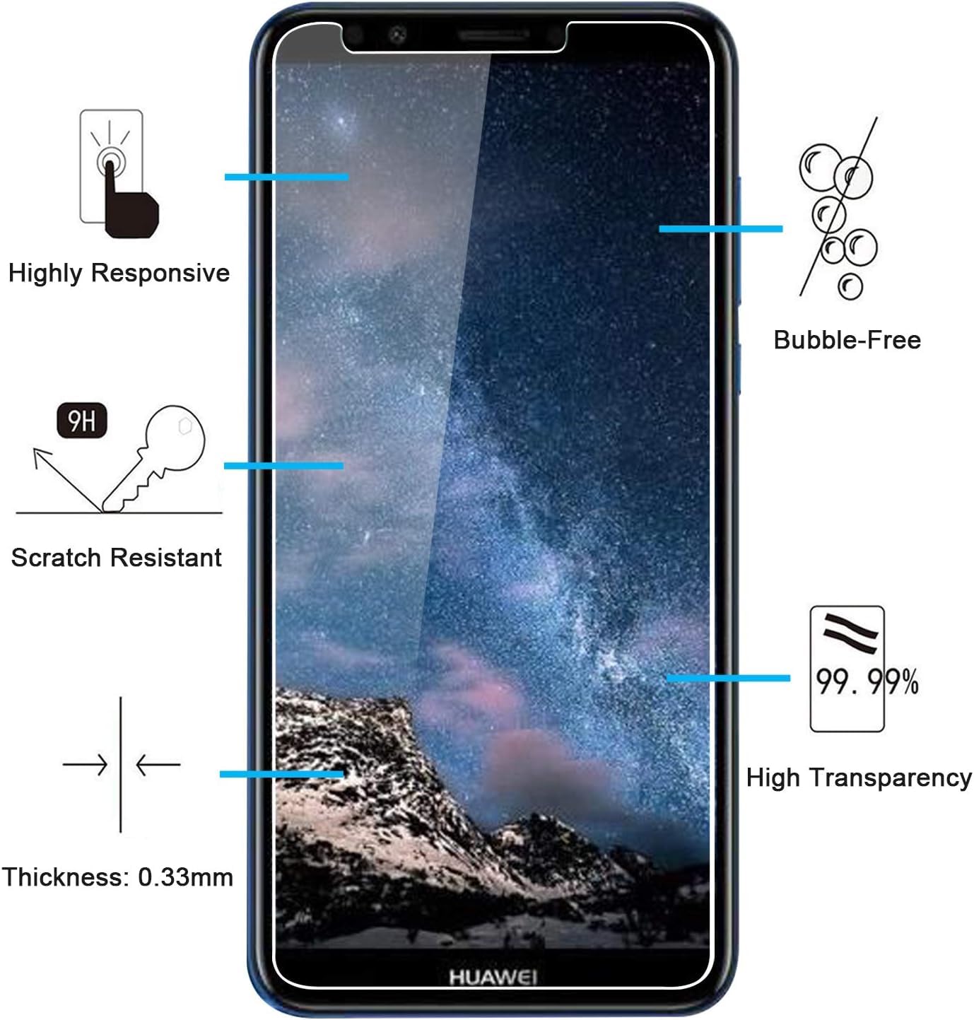 Pellicola Vetro Per Unihertz TickTock E Opaca Pellicola Protettiva Vetro 4068489565980 | UK - Foto 6