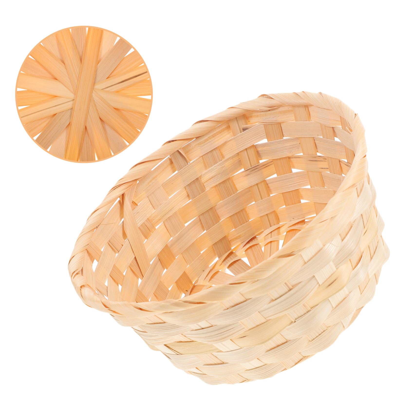 CONGARTENO Bread Basket Egg Basket Fruit Basket Baskets Woven Storage Basket Woven Basket Sundries Container Household Bread Basket Sundry Container Restaurant Basket Khaki