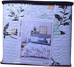 غطاء سرير قطني بوجهين، 3 قطع، 260×240 سم - ابيض CD-50-9200