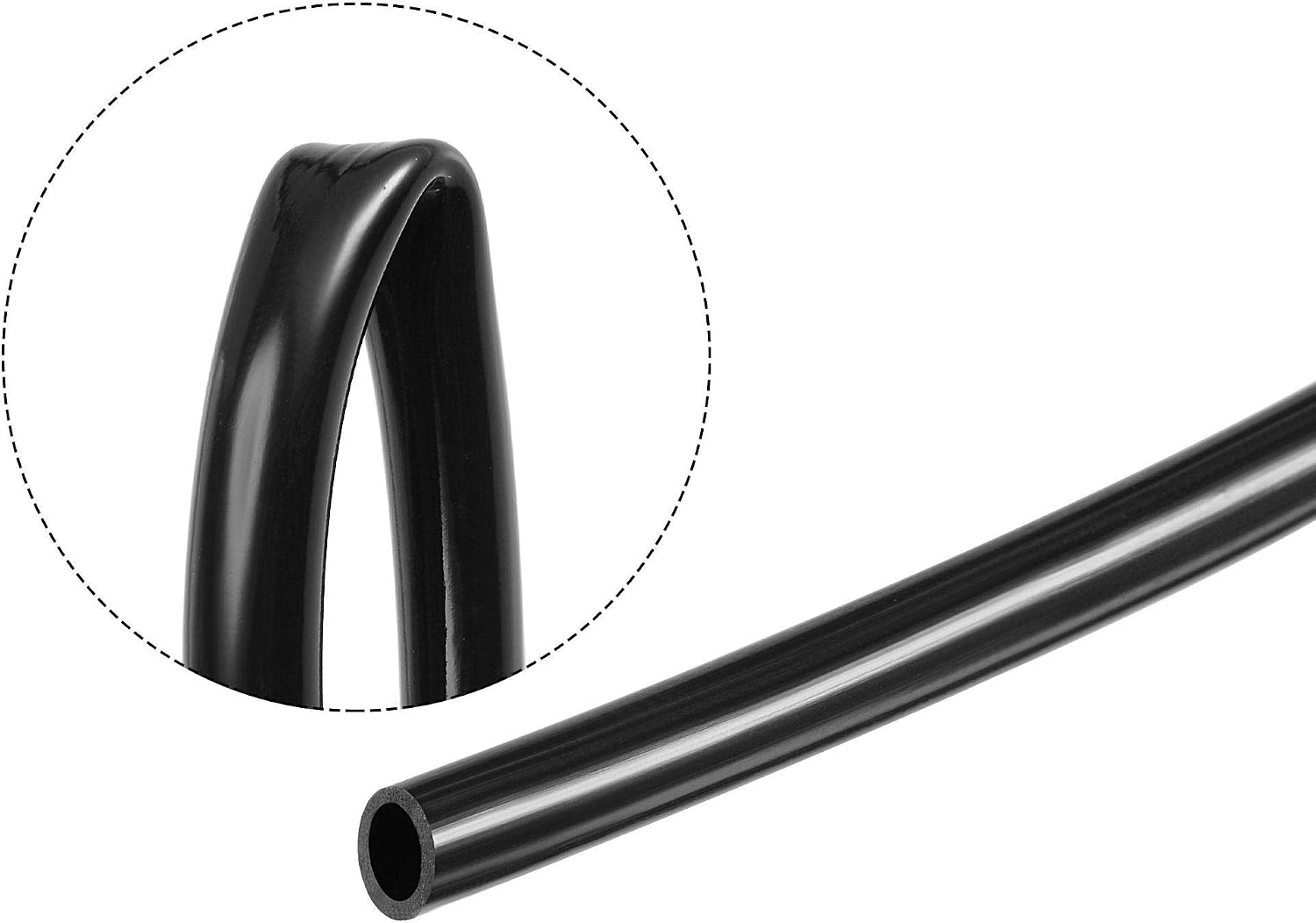 sourcing map 33ft Drip Irrigation Hose PVC Vinyl Tubing, 1/8"(3mm) ID 4mm OD Black Water Hose - Image 5