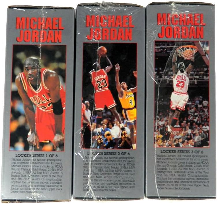 Upper Deck 1991 NBA Basketball Michael Jordan Locker Series Set (6 Factory Sealed Boxes, #1-#6) Low Series